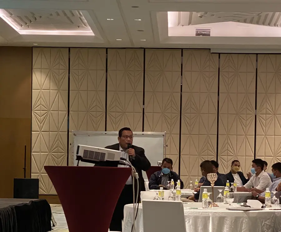 Blas Ramos speaking at Aljay Agro Industrial